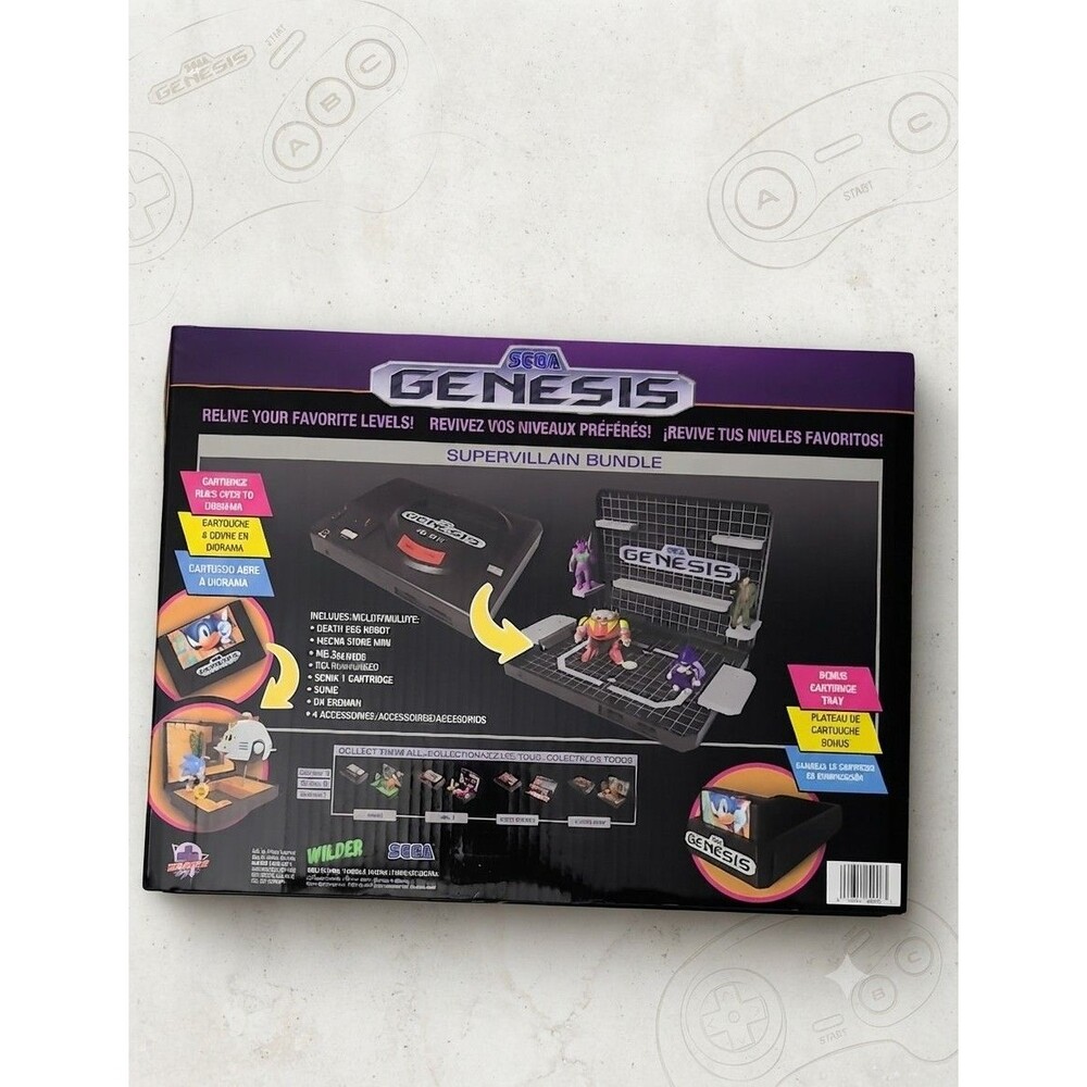 Console Heroes SEGA Genesis Supervillain Boss Bundle Diorama Figure Set Sealed